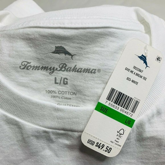 Tommy Bahama Mens Graphic T-Shirt Size L TR222847 - Picture 4 of 7